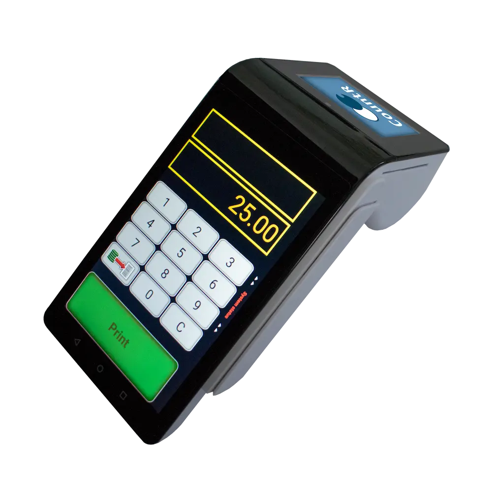 TITA Silver terminal with RFID and ticket redemption features